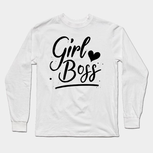 Girl Boss Long Sleeve T-Shirt by CalliLetters